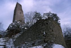 Arbesbach. Ansicht von Vorburg und Turm von SW (1999) - © Thomas Zoder