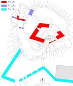 Arbesbach. Bauphasenplan (2007) - © Grundlage und Baualter: Gerhard Reichhalter; Digitalisierung: Patrick Schicht