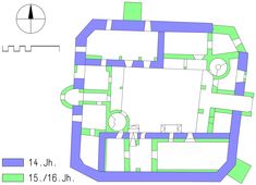 Breiteneich. Bauphasenplan (2006) - © Grundlage: BDA; Baualter: Gerhard Reichhalter; Digitalisierung: Patrick Schicht