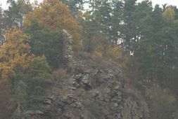 Buchenstein. Talansicht der Burgstelle (2006) - © Thomas Zoder