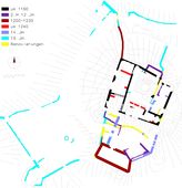 Dürnstein I. Bauphasenplan (2004) - © Grundlagen: Gerhard Reichhalter und Patrick Schicht; Baualter und Digitalisierung: Patrick Schicht