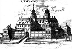 Grafenegg. Stich von G. M. Vischer (1672) - © Digitalisierung: Thomas Kühtreiber