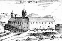 Großpertholz. Stich von G. M. Vischer (1672) - © Digitalisierung: Thomas Kühtreiber