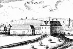 Grünbach. Stich von G. M. Vischer (1672) - © Digitalisierung: Thomas Kühtreiber