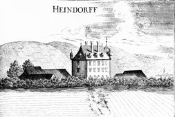 Haindorf. Stich von G. M. Vischer (1672) - © Digitalisierung: Thomas Kühtreiber