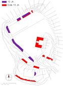 Kamegg. Bauphasenplan (2007) - © Grundlage und Baualter: Gerhard Reichhalter; Digitalisierung: Patrick Schicht