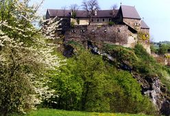 Krumau I. Ansicht der Burg von W (1999) - © Gerhard Reichhalter