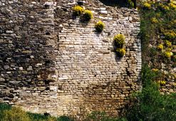 Krumau I. Mauerwerk des romanischen Berings (1999) - © Gerhard Reichhalter