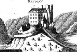 Krumau I. Stich von G. M. Vischer (1672) - © Digitalisierung: Thomas Kühtreiber