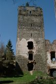 Lichtenfels. Ansicht des nördlichen Bergfrieds von S (2002) - © Thomas Kühtreiber