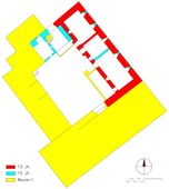 Loibersdorf. Bauphasenplan (2008) - © Grundlage und Baualter: Gerhard Reichhalter; Digitalisierung: Patrick Schicht