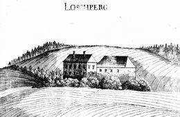 Loschberg. Stich von G. M. Vischer (1672) - © Digitalisierung: Thomas Kühtreiber