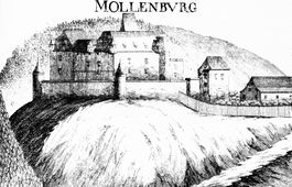 Mollenburg. Stich von G. M. Vischer (1672) - © Digitalisierung: Thomas Kühtreiber