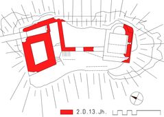 Neudegg. Bauphasenplan (2007) - © Grundlage und Baualter: Gerhard Reichhalter; Digitalisierung: Patrick Schicht