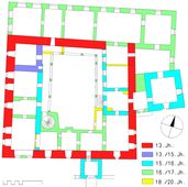 Oberhöflein. Bauphasenplan (2008) - © Grundlage: BDA; Baualter und Digitalisierung: Patrick Schicht