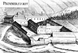 Primmersdorf. Stich von G. M. Vischer (1672) - © Digitalisierung: Thomas Kühtreiber