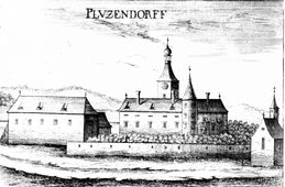 Prutzendorf. Stich von G. M. Vischer (1672) - © Digitalisierung: Thomas Kühtreiber