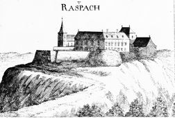 Rastbach. Stich von G. M. Vischer (1672) - © Digitalisierung: Thomas Kühtreiber