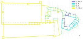 Rosenburg. Bauphasenplan (2006) - © Grundlage: BDA; Baualter: Patrick Schicht; Digitalisierung: Patrick Schicht