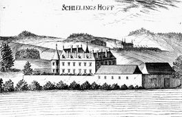 Schellingshof. Stich von G. M. Vischer (1672) - © Digitalisierung: Thomas Kühtreiber