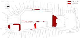 Schmerbach. Bauphasenplan (2006) - © Grundlage und Baualter: Gerhard Reichhalter; Digitalisierung: Patrick Schicht