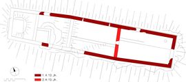 Schwarzenöda. Bauphasenplan (2006) - © Grundlage und Baualter: Gerhard Reichhalter; Digitalisierung: Patrick Schicht