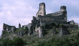 Senftenberg I. Ansicht der Burg von S (1999) - © Thomas Zoder