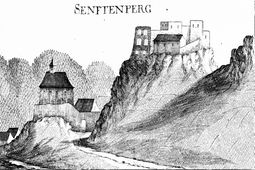Senftenberg I. Stich von G. M. Vischer (1672) - © Digitalisierung: Thomas Kühtreiber