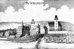 St. Marein. Stich von G. M. Vischer (1672) - © Digitalisierung: Thomas Kühtreiber