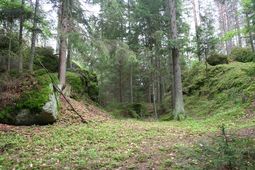 Stein. Ansicht des Halsgrabens von W (2008) - © Gerhard Reichhalter