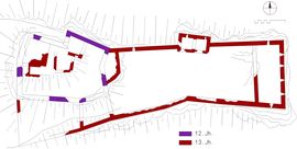 Thunau. Bauphasenplan (2008) - © Grundlage und Baualter: Gerhard Reichhalter; Digitalisierung: Patrick Schicht