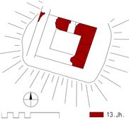 Weikertschlag. Grundriss des Turmes (2006) - © Grundlage und Baualter: Gerhard Reichhalter; Digitalisierung: Patrick Schicht