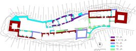 Weitenegg. Bauphasenplan (2006) - © Grundlage und Baualter: Gerhard Reichhalter; Digitalisierung: Patrick Schicht