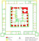 Bockfließ II. Bauphasenplan (2007) - © Plangrundlage: Adalbert Klaar (1953). Baualter: Gerhard Reichhalter. Digitalisierung: Patrick Schicht