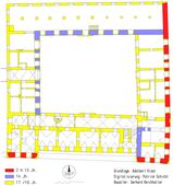 Gatterburg. Bauphasenplan (2007) - © Plangrundlage: Adalbert Klaar (1961). Baualter: Gerhard Reichhalter. Digitalisierung: Patrick Schicht