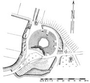 Hetzmannsdorf. Planaufnahme der Hausberganlage - © aus: Schad’n: Hausberge, 153