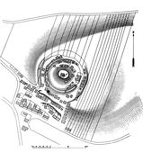 Höflein. Planaufnahme der Hausberganlage - © aus: Schad’n: Hausberge, 112