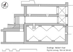 Altes Rathaus. Grundriss des ehem. Sitzes - © Plangrundlage: A. Gattermann. Digitalisierung: Patrick Schicht