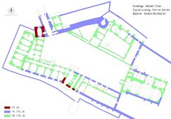 Mailberg II. Bauphasenplan (2007) - © Plangrundlage: Vermessungsplan Schlossarchiv Mailberg. Baualter: Gerhard Reichhalter. Digitalisierung: Patrick Schicht