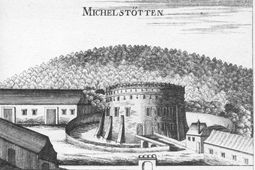 Michelstetten II. Das „Feste Schloss“ und seine Wirtschaftseinheiten auf dem Vischer-Stich 1672. - © Georg Matthäus Vischer