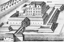 Sonnberg II. Vischer-Stich des Schlosses von 1672 mit der ehem. Bastionärbefestigung. - © Georg Matthäus Vischer