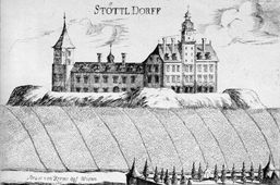 Stetteldorf. Vischer-Stich des Schlosses von 1672 mit den Erdbefestigungen. - © Georg Matthäus Vischer