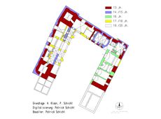 Wolkersdorf. Bauphasenplan (2007) - © Plangrundlage: Adalbert Klaar, Patrick Schicht. Baualter und Digitalisierung: Patrick Schicht